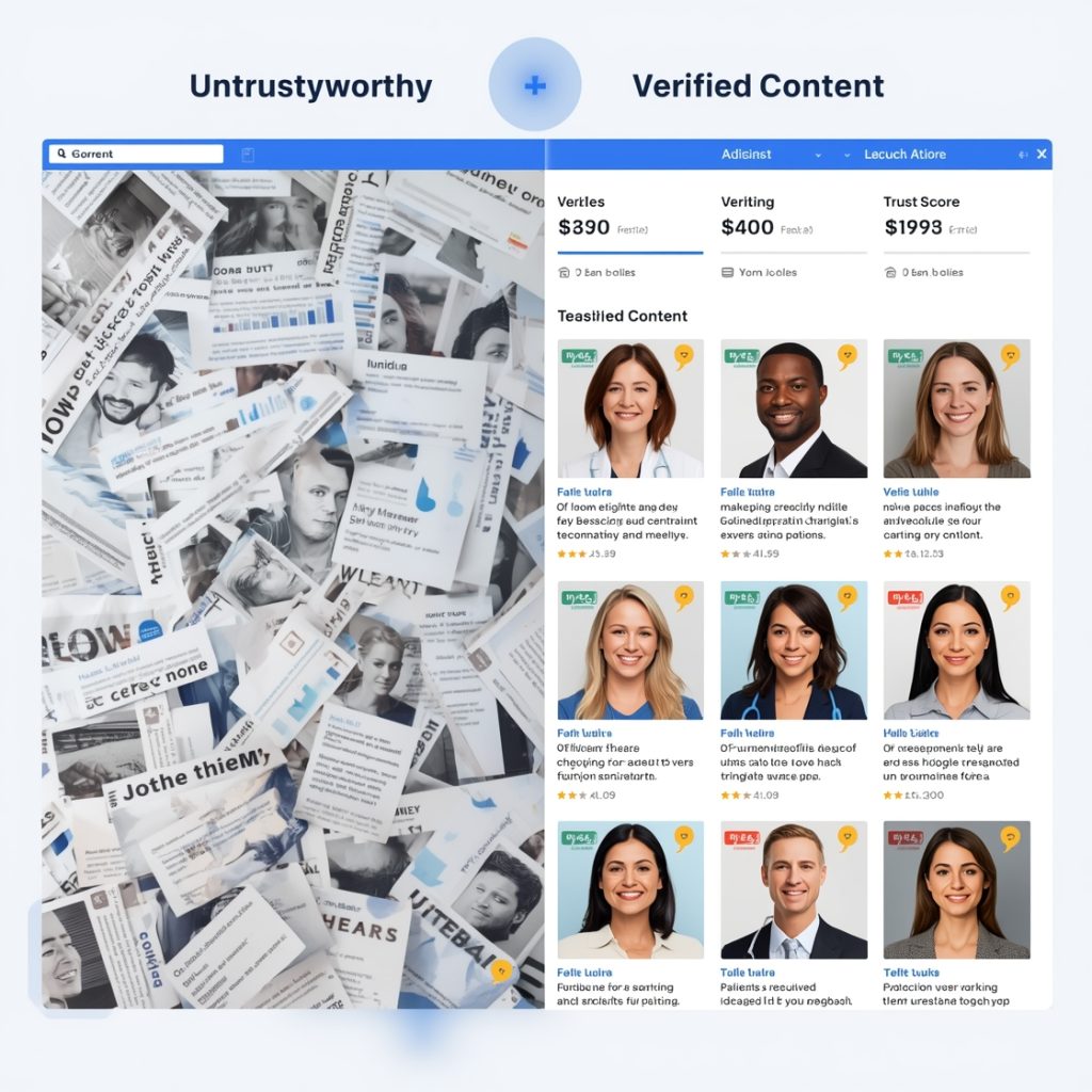 데이터 안정성, 사전 예방성, 프로토콜 메트릭스 및 통합 지표를 포함한 범주가 있는 중앙 의료 십자가 아이콘 주변의 의료 사이버 보안 프레임워크 다이어그램