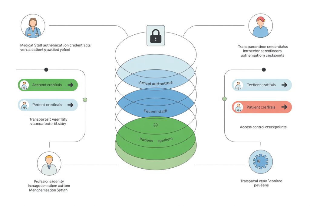 보안 아이콘과 위협 표적이 있는 연결된 스마트 건물들의 스마트 시티 네트워크 인프라 아이소메트릭 다이어그램