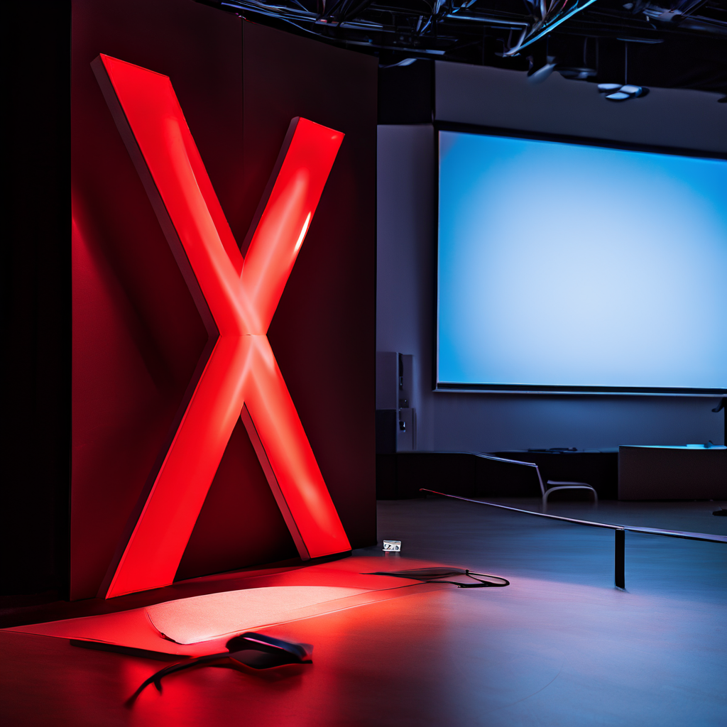 지저분한 아마추어용 파워포인트 슬라이드와 세련된 전문가용 슬라이드를 나란히 놓고, 아마추어 슬라이드에 큰 빨간색 X 표시가 그려져 있습니다.